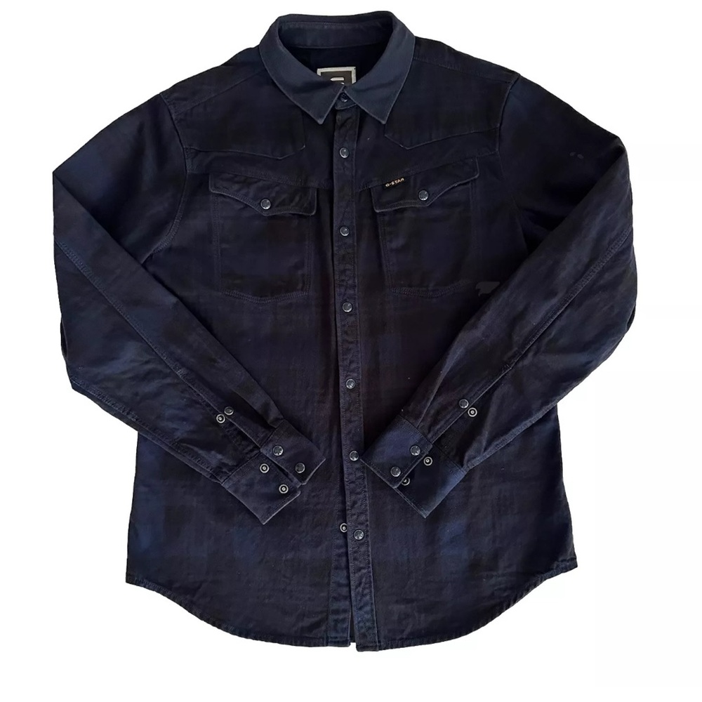 G-Star Dark Navy Blue Casual Button Down Shirt